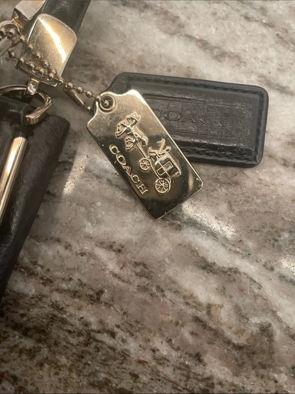 Coach Black/gold Bag